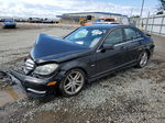 2012 Mercedes-benz C 300 4matic Black vin: WDDGF8BB4CA600423