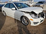 2012 Mercedes-benz C 300 4matic White vin: WDDGF8BB4CA627590