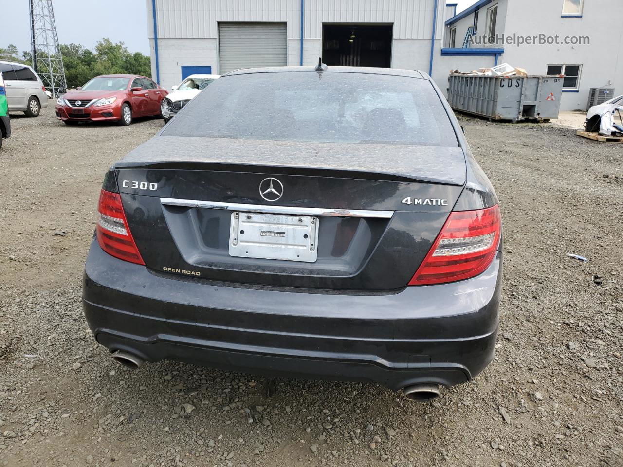 2012 Mercedes-benz C 300 4matic Charcoal vin: WDDGF8BB4CA647399