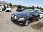 2012 Mercedes-benz C 300 4matic Black vin: WDDGF8BB4CF873140