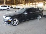 2012 Mercedes-benz C 300 4matic Black vin: WDDGF8BB4CR214215