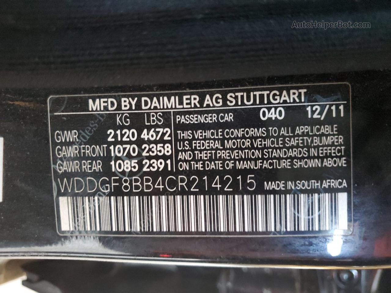 2012 Mercedes-benz C 300 4matic Черный vin: WDDGF8BB4CR214215