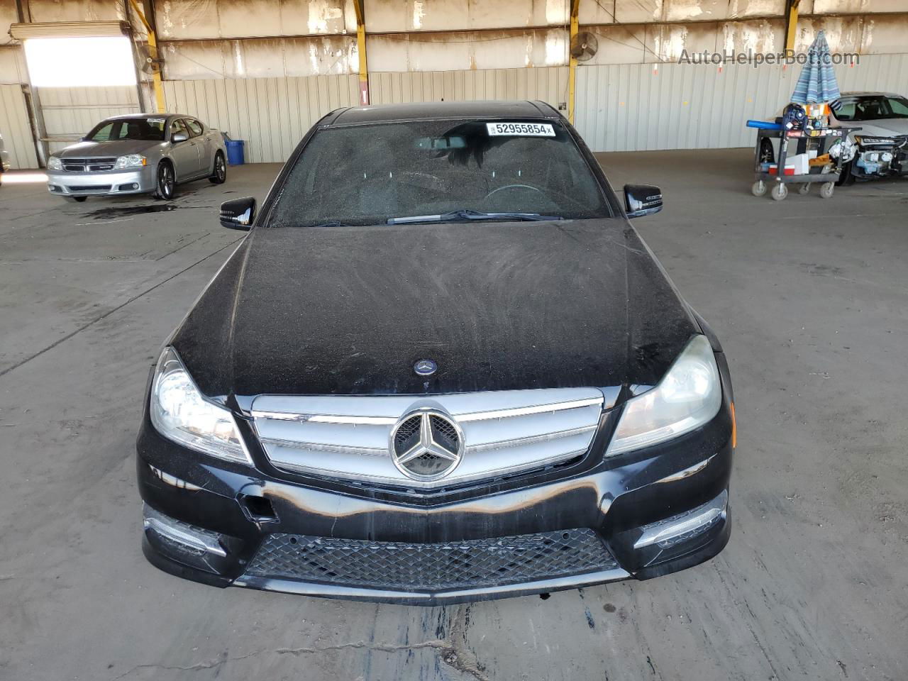 2012 Mercedes-benz C 300 4matic Black vin: WDDGF8BB4CR214215