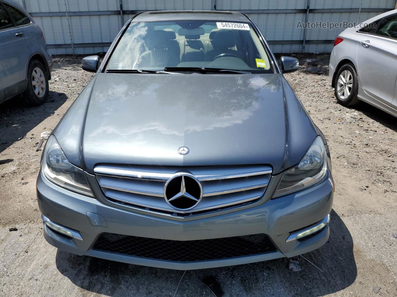 2012 Mercedes-benz C 300 4matic Gray vin: WDDGF8BB4CR221035