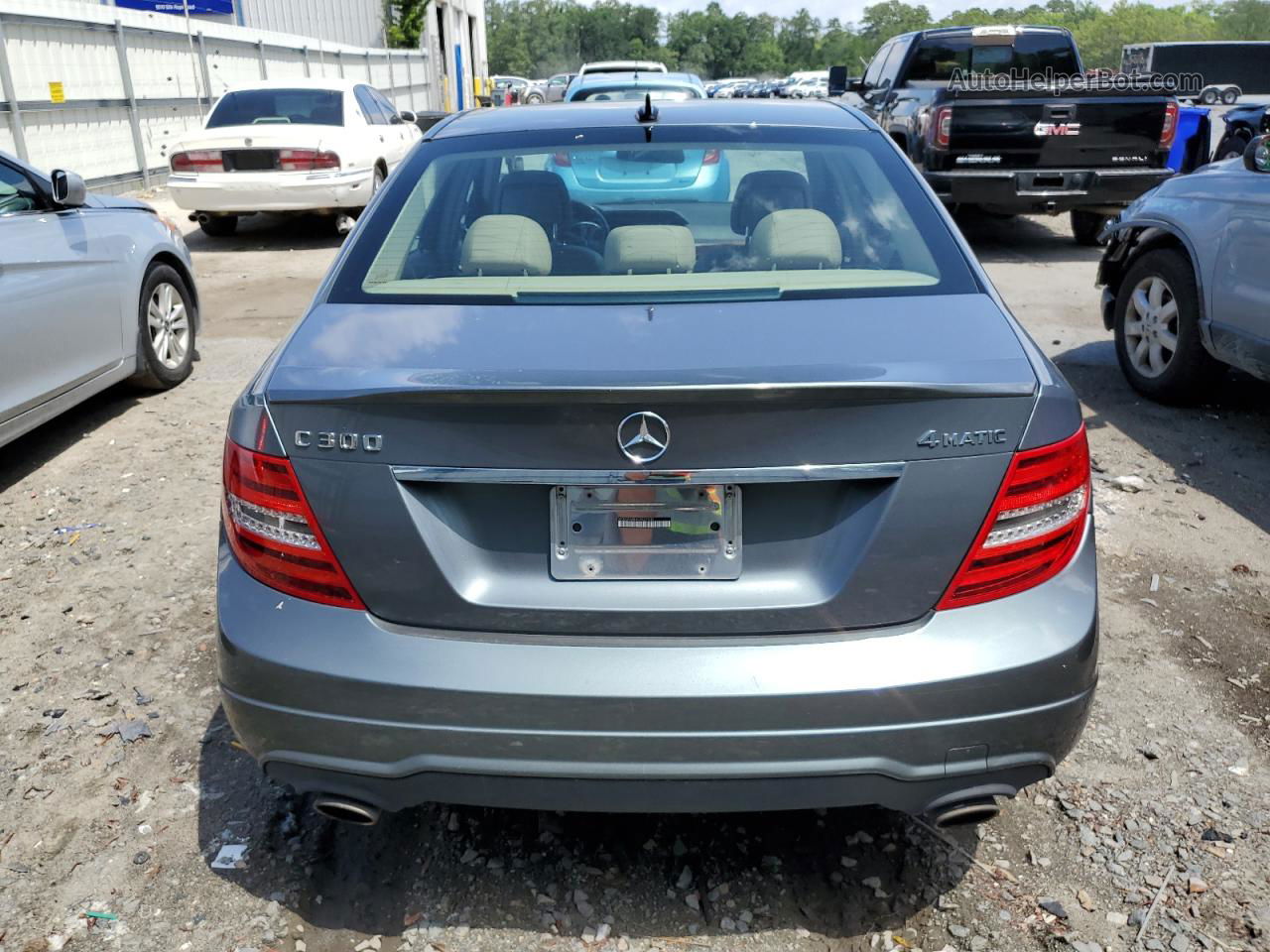 2012 Mercedes-benz C 300 4matic Gray vin: WDDGF8BB4CR221035