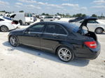 2012 Mercedes-benz C 300 4matic Black vin: WDDGF8BB4CR229989