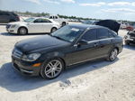 2012 Mercedes-benz C 300 4matic Black vin: WDDGF8BB4CR229989