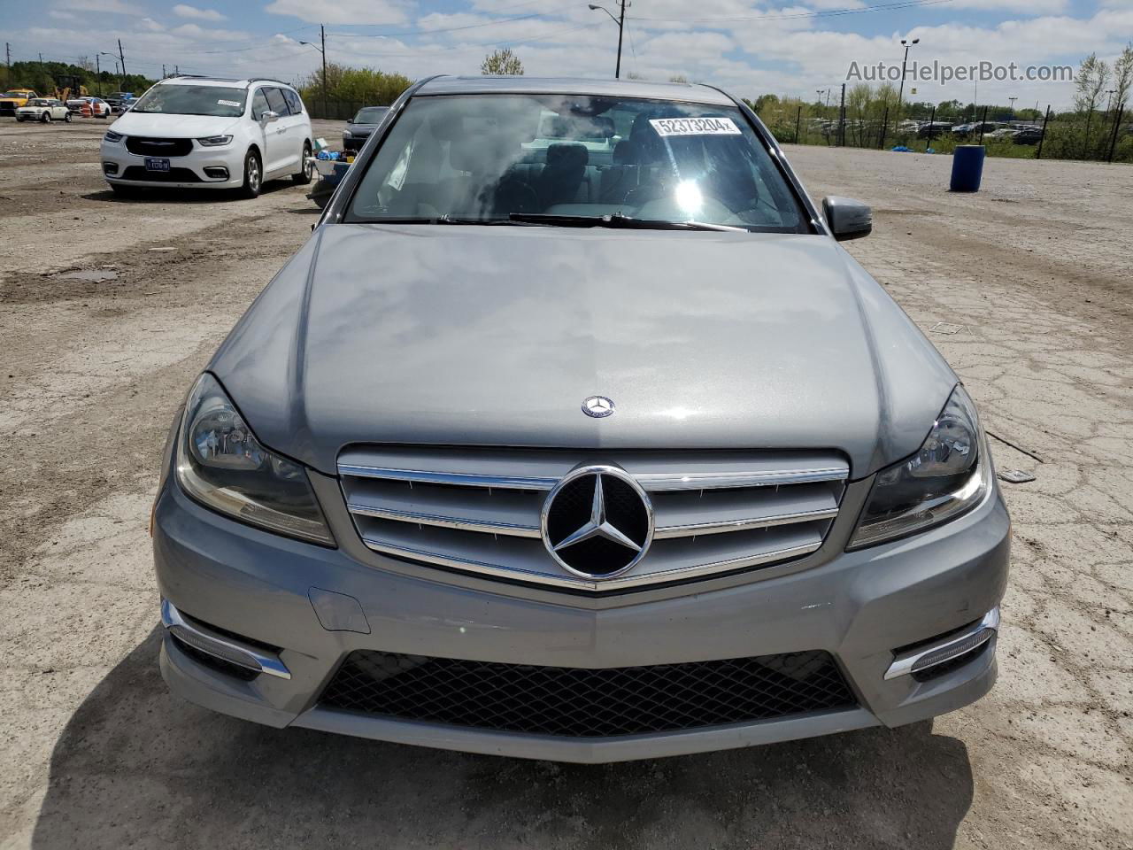 2012 Mercedes-benz C 300 4matic Silver vin: WDDGF8BB5CA654832