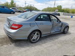 2012 Mercedes-benz C 300 4matic Silver vin: WDDGF8BB5CA654832