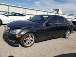 2012 Mercedes-benz C 300 4matic Black vin: WDDGF8BB5CA684302