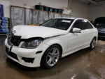 2012 Mercedes-benz C 300 4matic White vin: WDDGF8BB5CA717864