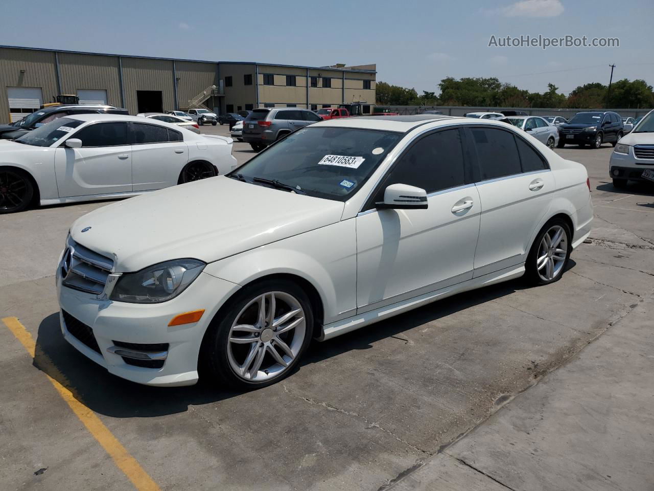 2012 Mercedes-benz C 300 4matic White vin: WDDGF8BB5CR210853