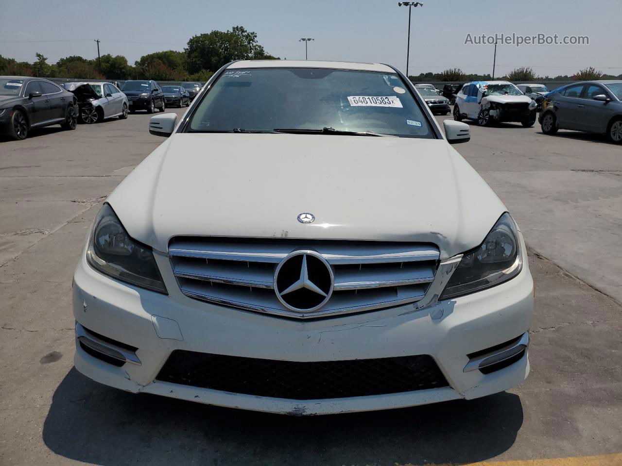 2012 Mercedes-benz C 300 4matic White vin: WDDGF8BB5CR210853