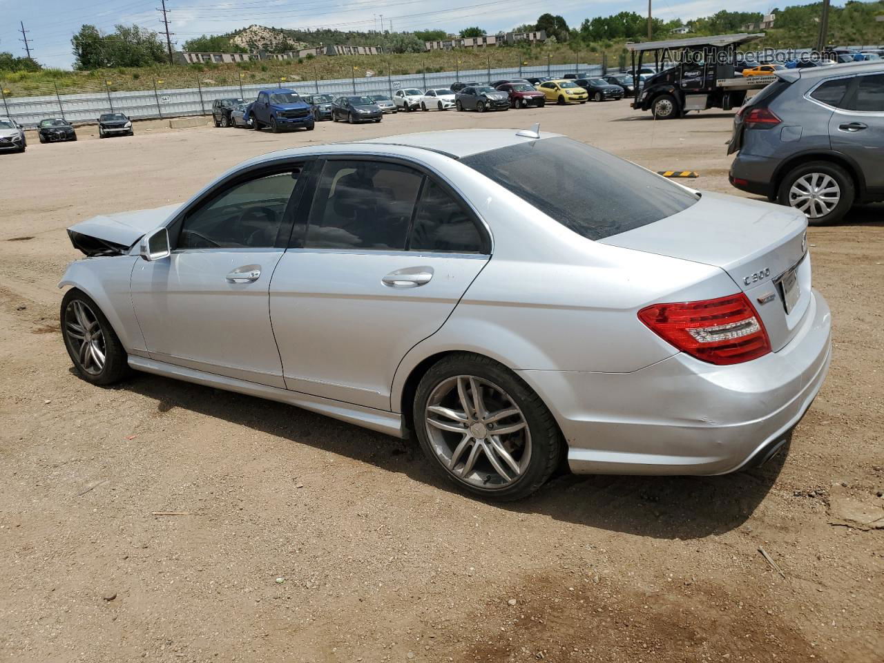 2012 Mercedes-benz C 300 4matic Silver vin: WDDGF8BB5CR211727