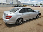 2012 Mercedes-benz C 300 4matic Silver vin: WDDGF8BB5CR211727