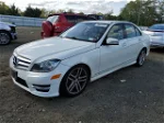 2012 Mercedes-benz C 300 4matic White vin: WDDGF8BB5CR224915