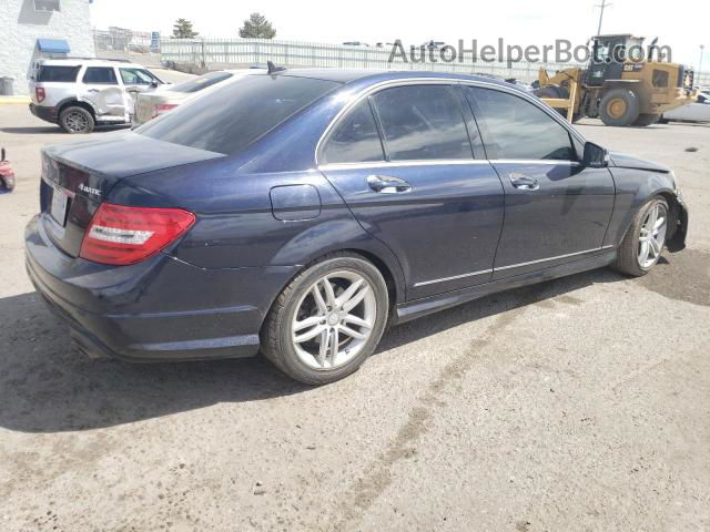 2012 Mercedes-benz C 300 4matic Синий vin: WDDGF8BB5CR236224