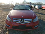 2012 Mercedes-benz C 300 4matic Red vin: WDDGF8BB5CR240175