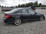 2012 Mercedes-benz C 300 4matic Black vin: WDDGF8BB6CA712396