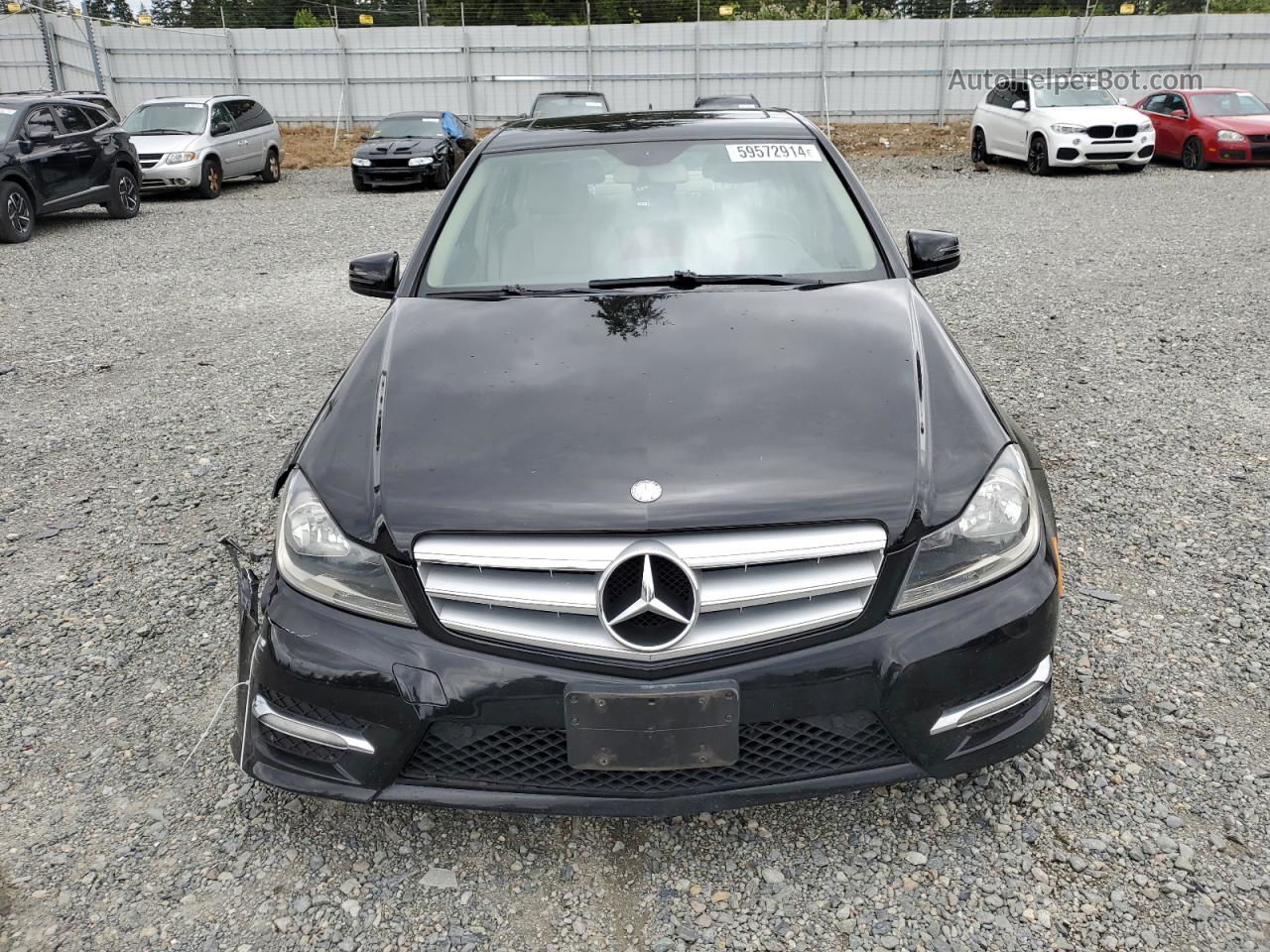 2012 Mercedes-benz C 300 4matic Черный vin: WDDGF8BB6CA712396