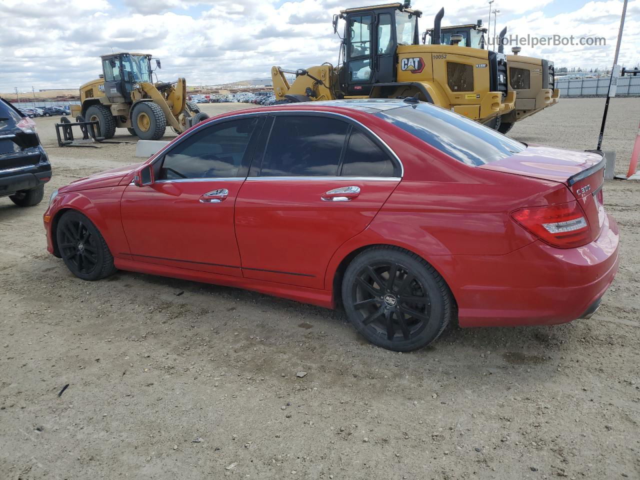 2012 Mercedes-benz C 300 4matic Red vin: WDDGF8BB6CA716805