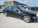 2012 Mercedes-benz C 300 4matic Black vin: WDDGF8BB6CR202650