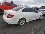 2012 Mercedes-benz C 300 4matic White vin: WDDGF8BB6CR204785