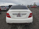 2012 Mercedes-benz C 300 4matic White vin: WDDGF8BB6CR204785