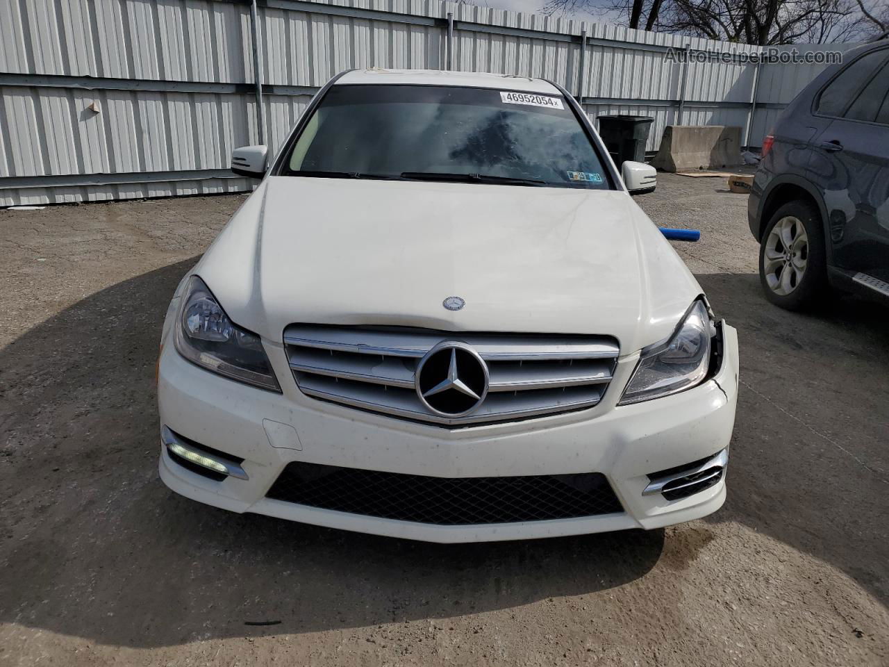 2012 Mercedes-benz C 300 4matic White vin: WDDGF8BB6CR206505