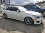 2012 Mercedes-benz C 300 4matic White vin: WDDGF8BB6CR206505