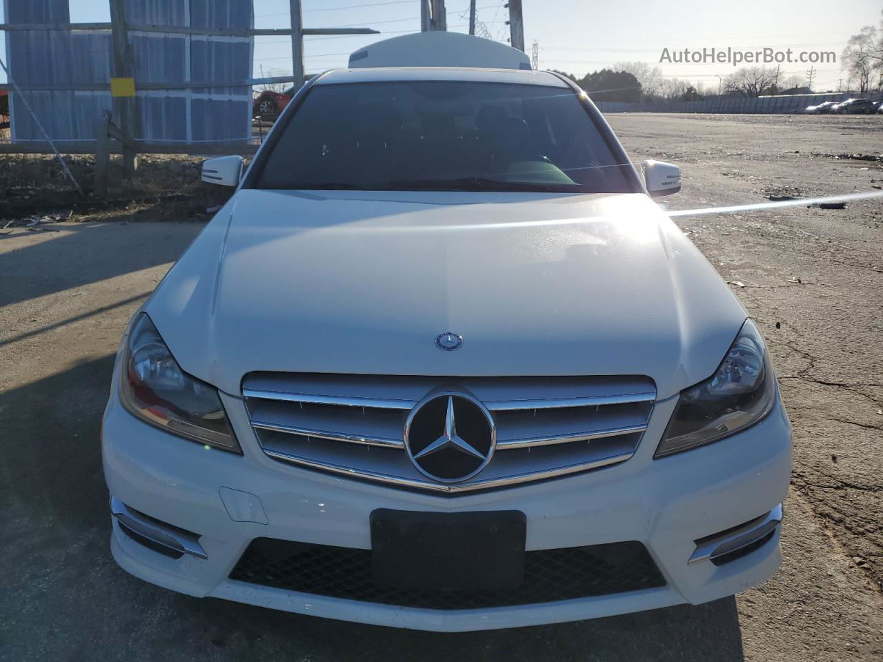 2012 Mercedes-benz C 300 4matic White vin: WDDGF8BB6CR228584