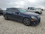 2012 Mercedes-benz C 300 4matic Blue vin: WDDGF8BB6CR232439