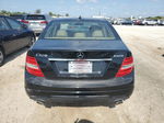 2012 Mercedes-benz C 300 4matic Black vin: WDDGF8BB6CR232831