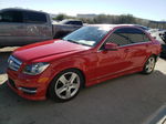 2012 Mercedes-benz C 300 4matic Red vin: WDDGF8BB7CA725061