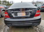 2012 Mercedes-benz C 300 4matic Black vin: WDDGF8BB7CR198043