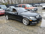 2012 Mercedes-benz C 300 4matic Black vin: WDDGF8BB7CR198043