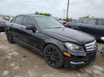 2012 Mercedes-benz C 300 4matic Black vin: WDDGF8BB7CR238038