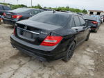 2012 Mercedes-benz C 300 4matic Black vin: WDDGF8BB7CR238038