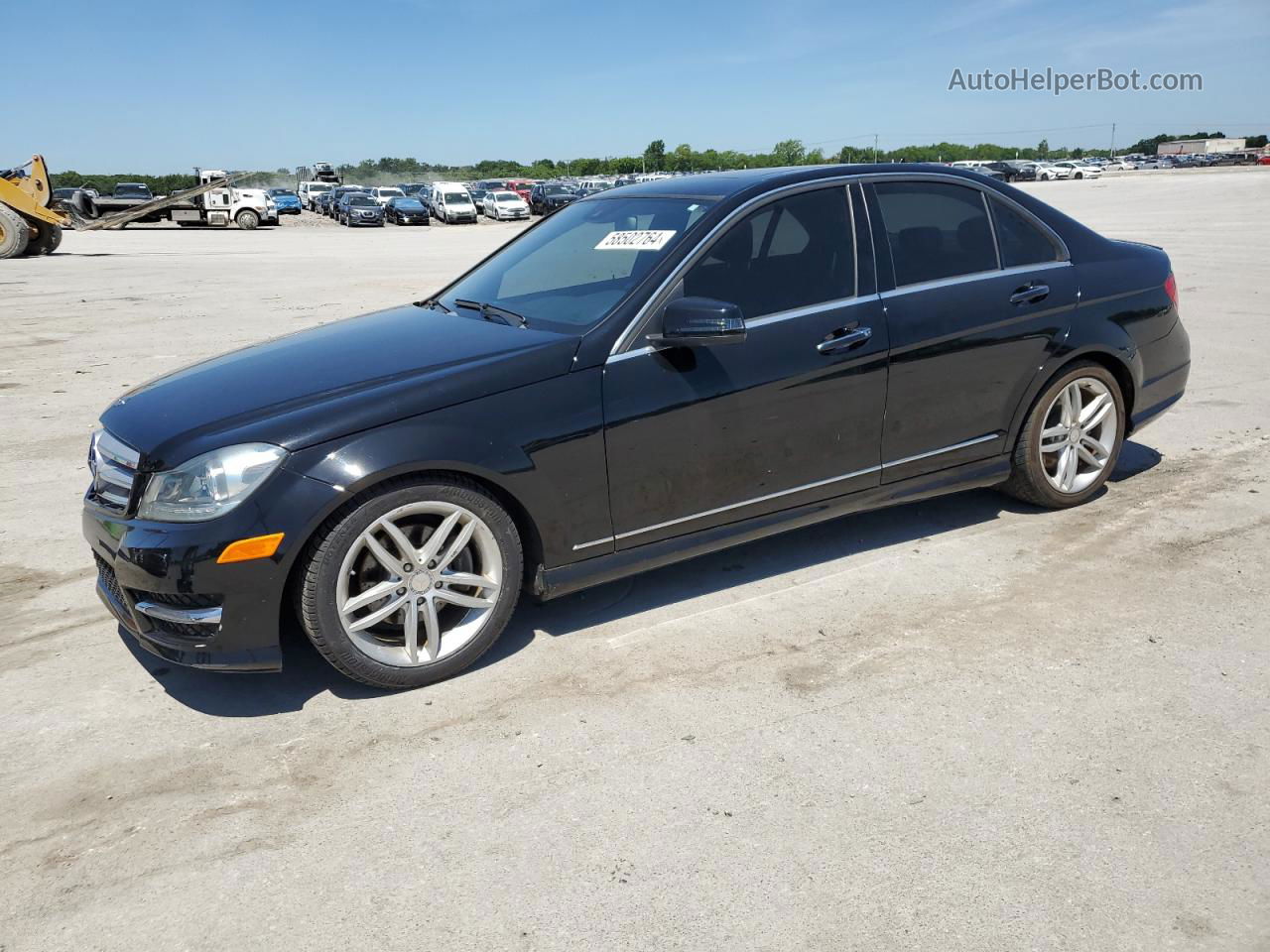 2012 Mercedes-benz C 300 4matic Black vin: WDDGF8BB8CA624742