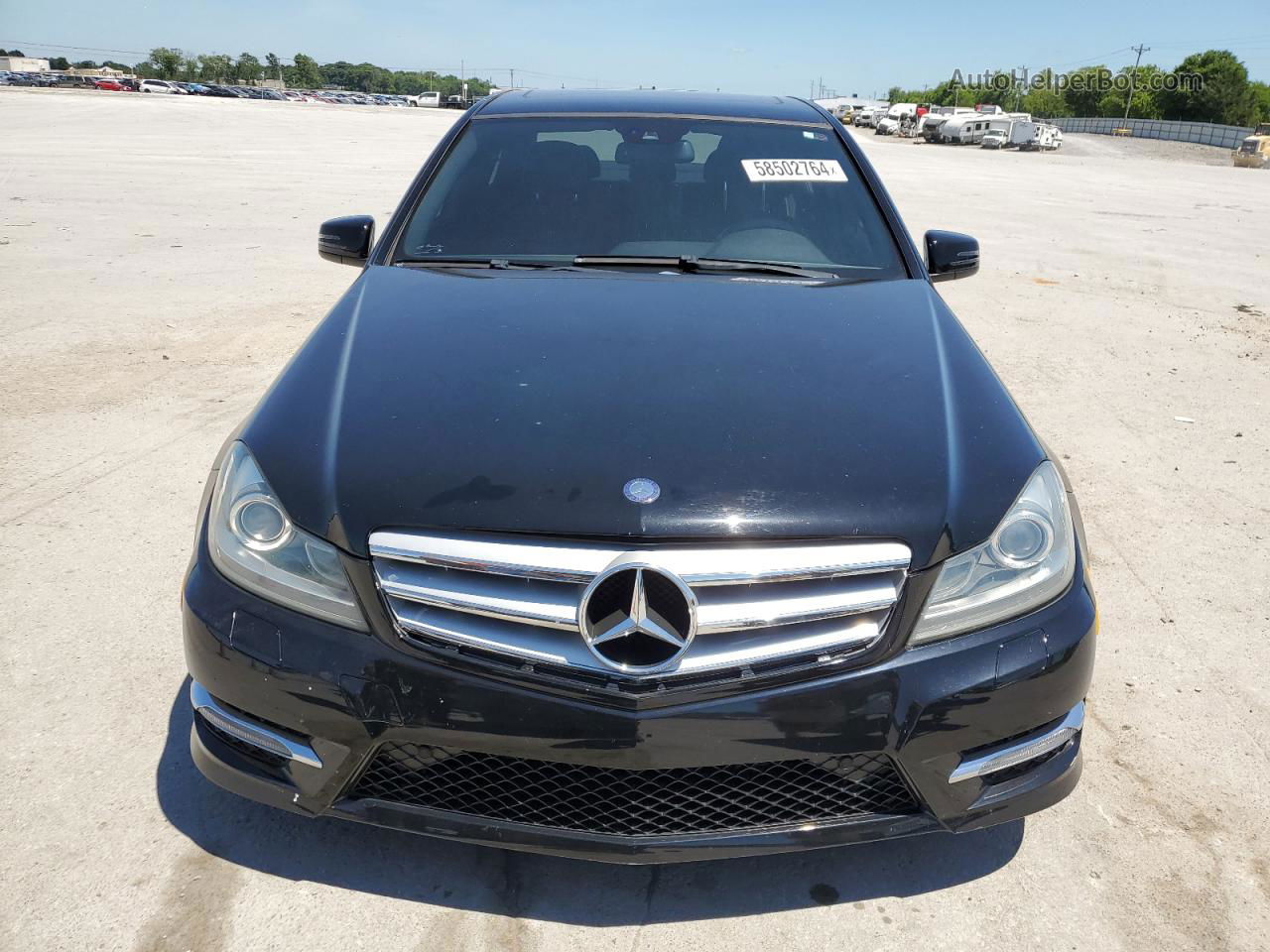 2012 Mercedes-benz C 300 4matic Black vin: WDDGF8BB8CA624742