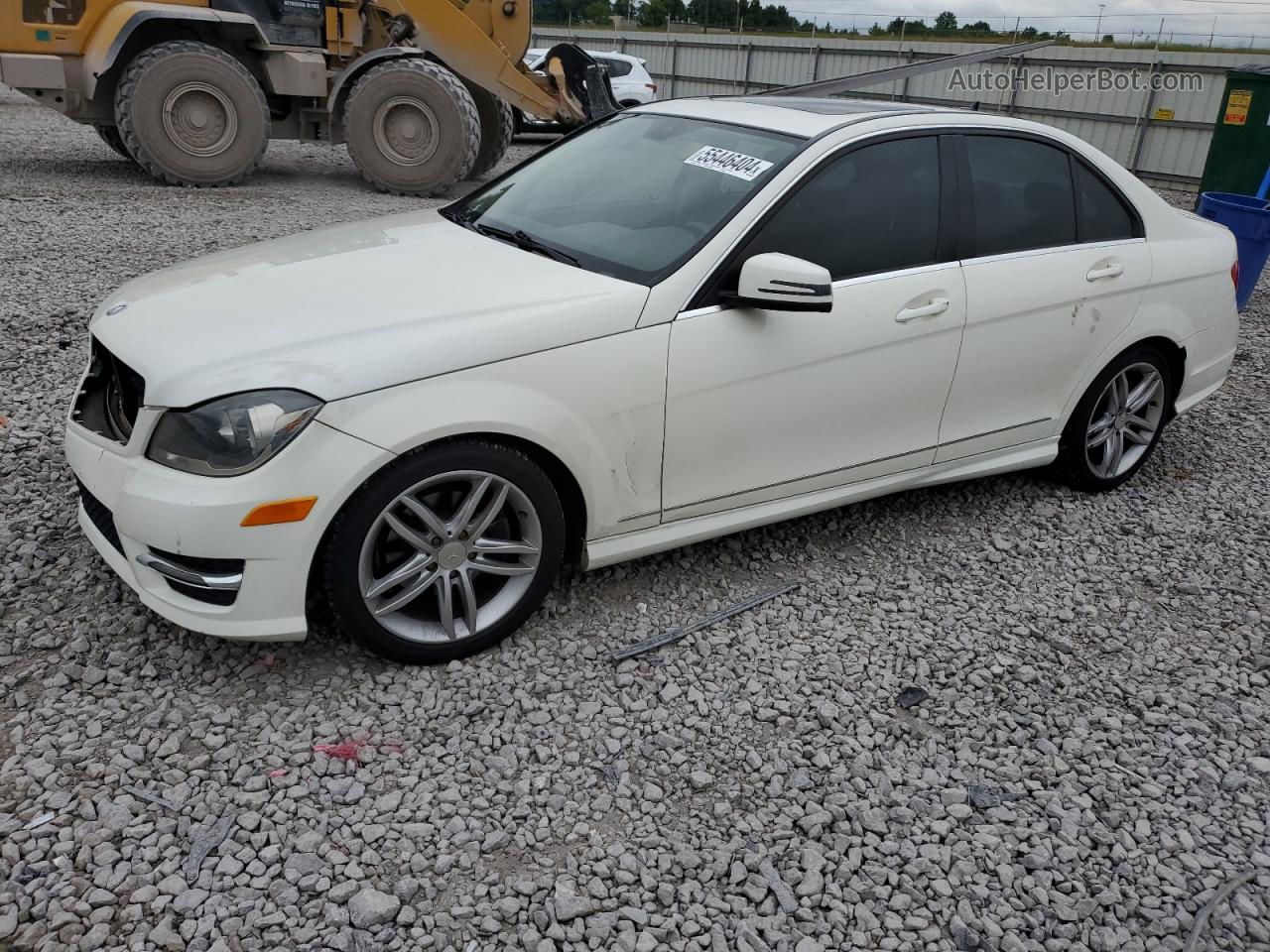 2012 Mercedes-benz C 300 4matic White vin: WDDGF8BB8CA699120