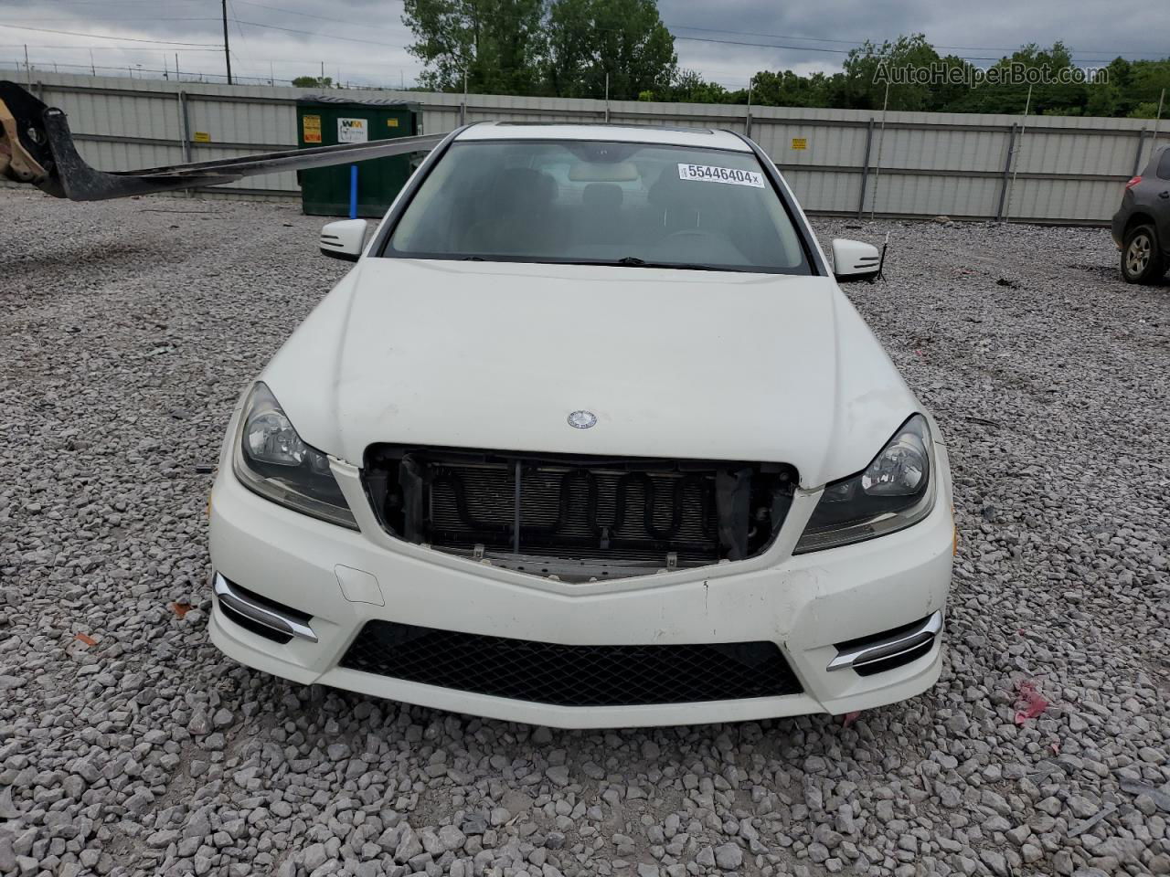 2012 Mercedes-benz C 300 4matic White vin: WDDGF8BB8CA699120