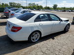 2012 Mercedes-benz C 300 4matic White vin: WDDGF8BB8CR205422