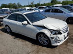 2012 Mercedes-benz C 300 4matic White vin: WDDGF8BB8CR205422