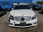 2012 Mercedes-benz C 300 4matic White vin: WDDGF8BB8CR205422