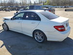 2012 Mercedes-benz C 300 4matic White vin: WDDGF8BB8CR226884