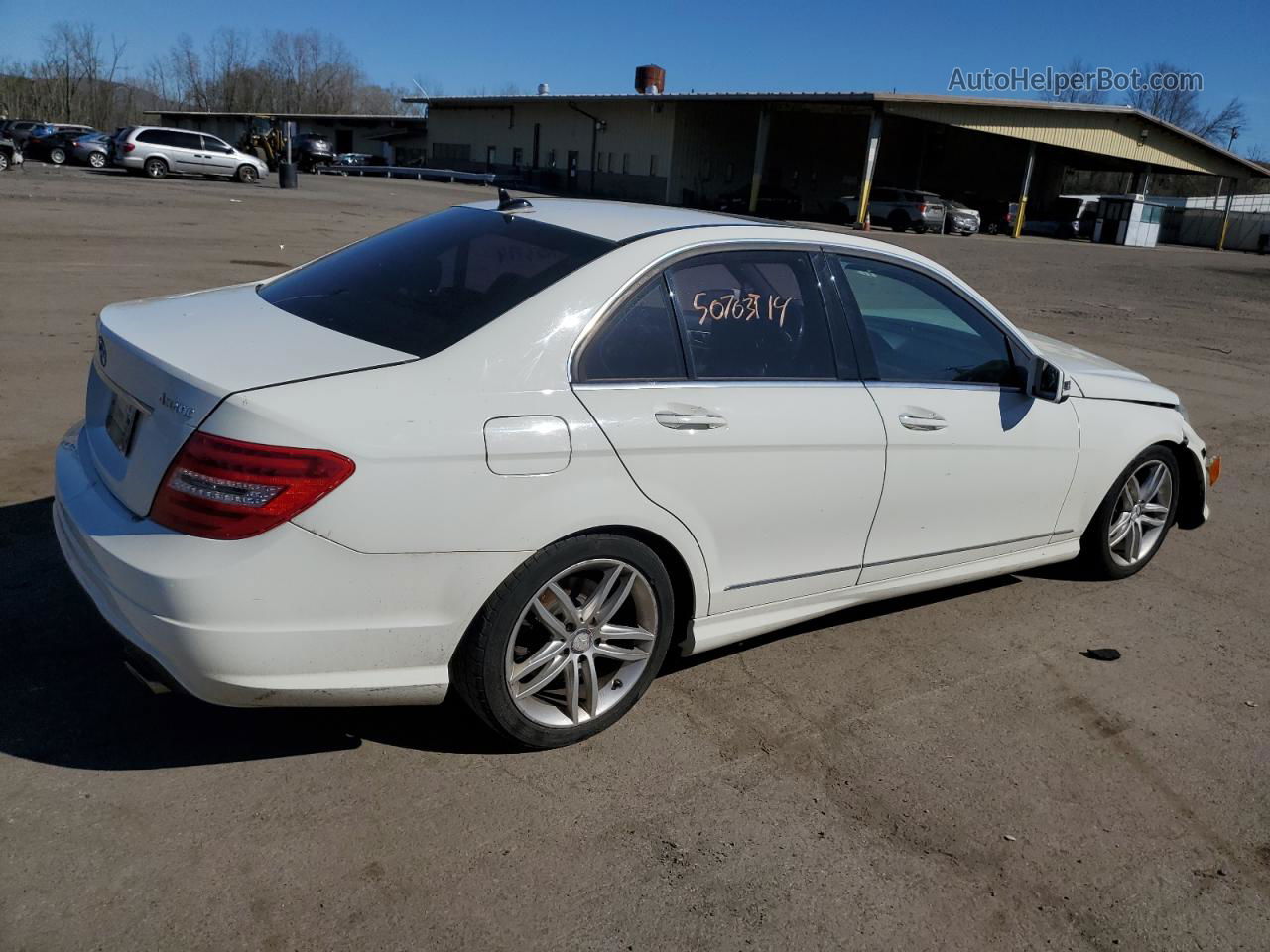 2012 Mercedes-benz C 300 4matic White vin: WDDGF8BB8CR226884