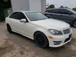 2012 Mercedes-benz C 300 4matic White vin: WDDGF8BB8CR231552