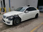 2012 Mercedes-benz C 300 4matic White vin: WDDGF8BB8CR231552