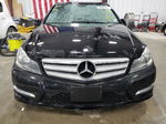 2012 Mercedes-benz C 300 4matic Black vin: WDDGF8BB8CR238291